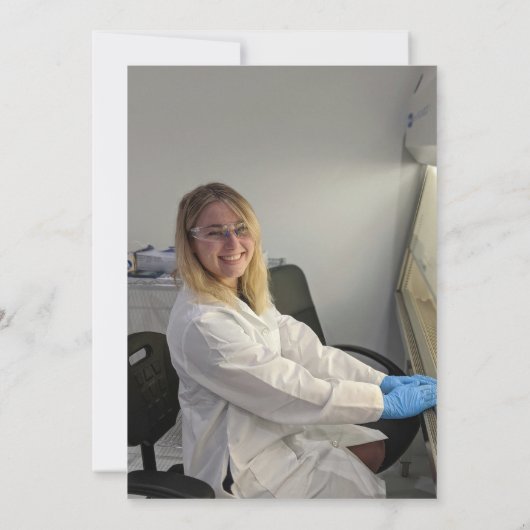 写真MD医学博士の卒業式 招待状 (裏面)