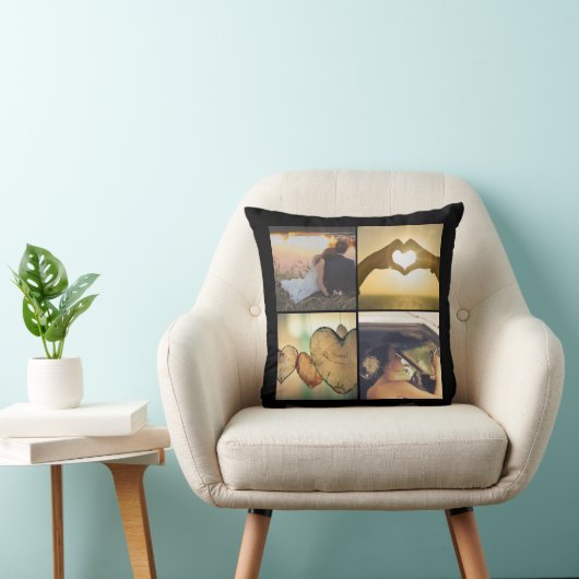 写真monogramedコラージュ クッション (椅子)