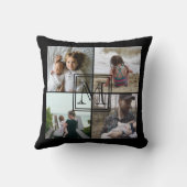 写真monogramedコラージュ クッション (裏面)