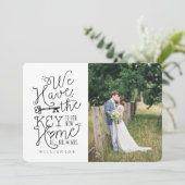 写真Mr&Mrs新しい家に新しい鍵がある 案内状 (スタンド正面)