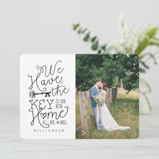 写真Mr&Mrs新しい家に新しい鍵がある 案内状 (スタンド正面)