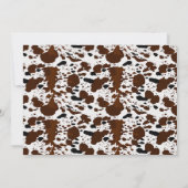 写真My First Rodeo Cowboy 1st Birday 招待状 (裏面)