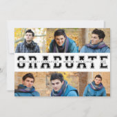 写真Oppの伝統的な卒業の発表 案内状 (正面)