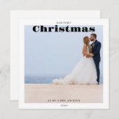 写真Our初めてのクリスマスホリデーカード シーズンカード (正面/裏面)