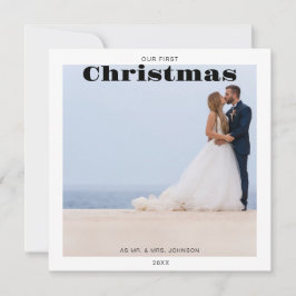 写真Our初めてのクリスマスホリデーカード シーズンカード