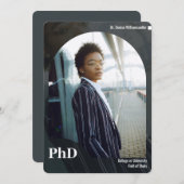 写真PhD卒業発表 案内状 (正面/裏面)