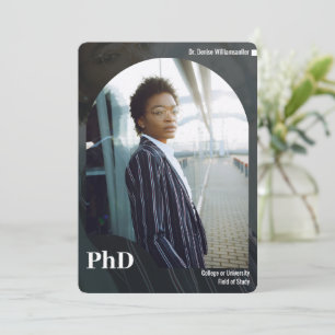 写真PhD卒業発表 案内状