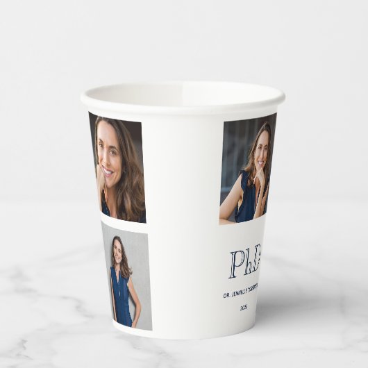 写真PhD卒業 紙コップ (左)