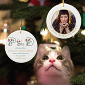 写真PhD学位博士号Keepsakeギフトクリスマス セラミックオーナメント