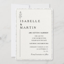 写真QRコードのデッキエッジの日付を保結婚存 招待状