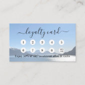 写真qrコードのビジネスロゴ ロイヤリティカード (正面)