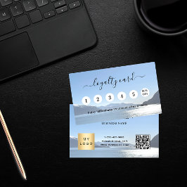 写真qrコードのビジネスロゴ ロイヤリティカード