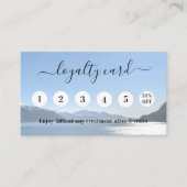 写真qrコードのビジネスロゴ ロイヤリティカード (正面)