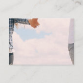 写真QRコードの結婚WebサイトRSVP詳細 エンクロージャーカード (裏面)