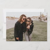 写真QRコードはっきりしたの結婚サンキューカード サンキューカード (裏面)