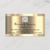 写真QRコードを使用して料理ブランドを向上 名刺 (裏面)