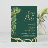 写真QRコードエメラルドアガテユーカリプタスモダン セーブザデート (スタンド正面)