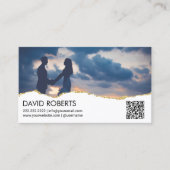 写真QRコードカスタム写真 名刺 (正面)