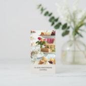 写真QRコードソーシャルメディアケータリング 名刺 (スタンド正面)