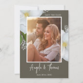 写真QRコードフローラ緑を保存 セーブザデート (正面)