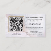 写真QRコードブックスリテールビジネスカード 名刺 (裏面)