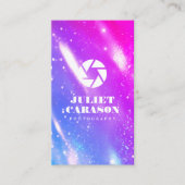 写真Qrコードホログラフィック 名刺 (正面)