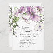 写真QRコードモダンパニ結婚ー 招待状 (正面/裏面)