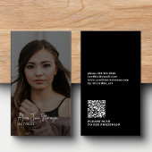 写真QRコードモダンプロフェッショナル女優 名刺