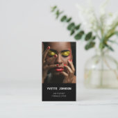 写真Qrコードロゴプロフェッショナルメイクアップアーティストスパ 名刺 (スタンド正面)