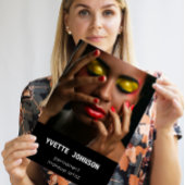 写真Qrコードロゴプロフェッショナルメイクアップアーティストスパ 名刺