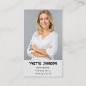 写真Qrコードロゴプロフェッショナル美容師 名刺 (正面)