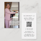 写真QRコード実在不動産代理店名刺 名刺 (正面/裏面)