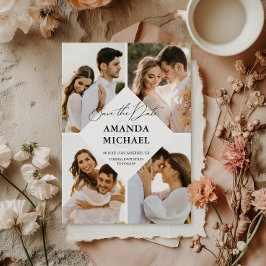 写真QRコード日付の保存招待状 招待状