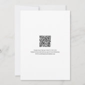 写真QRコード日付の保存招待状 招待状 (裏面)