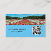 写真QRコード、写真家 名刺 (正面)
