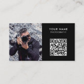 写真QRコード、写真家 名刺 (正面)