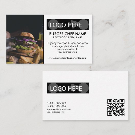 写真QRコード 名刺 (正面/裏面)