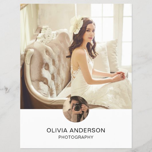 写真QRソーシャルメディアサービスフォトグラファー チラシ (正面)