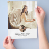 写真QRソーシャルメディアサービスフォトグラファー チラシ (手)