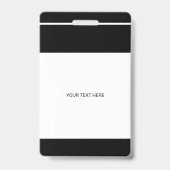 写真QR CODEロ企業のゴ名の従業員ID バッジ (Back)