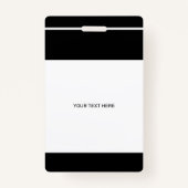 写真QR CODEロ企業のゴ名の従業員ID バッジ (裏面)