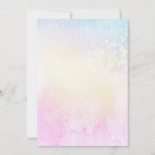 *~*写真QR - PastelウェブサイトAR6受信した日付を保存 招待状 (裏面)