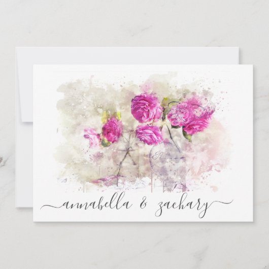 *~*写真RSVP QR AR26ヴィンテージウェディング 招待状 (正面)