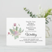 *~*写真RSVP - QR ROSE BOUQUET 結婚's AR12 招待状 (スタンド正面)