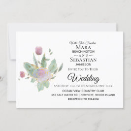 *~*写真RSVP - QR ROSE BOUQUET 結婚's AR12 招待状