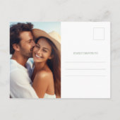 写真Sage Greenの日付を保存 案内ポストカード (裏面)