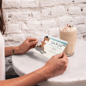 写真Save the Date シンプルWrithl Script セーブザデート