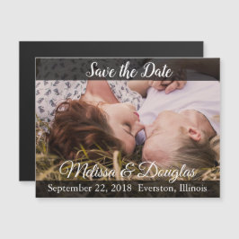 写真Save the Date 結婚's Magnetic Card マグネット招待状