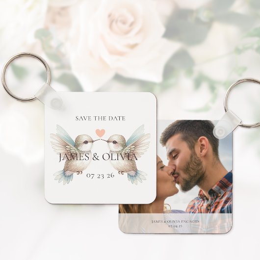 写真Save the Date 結婚's Themed Keychain キーホルダー
