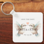 写真Save the Date 結婚's Themed Keychain キーホルダー (正面)